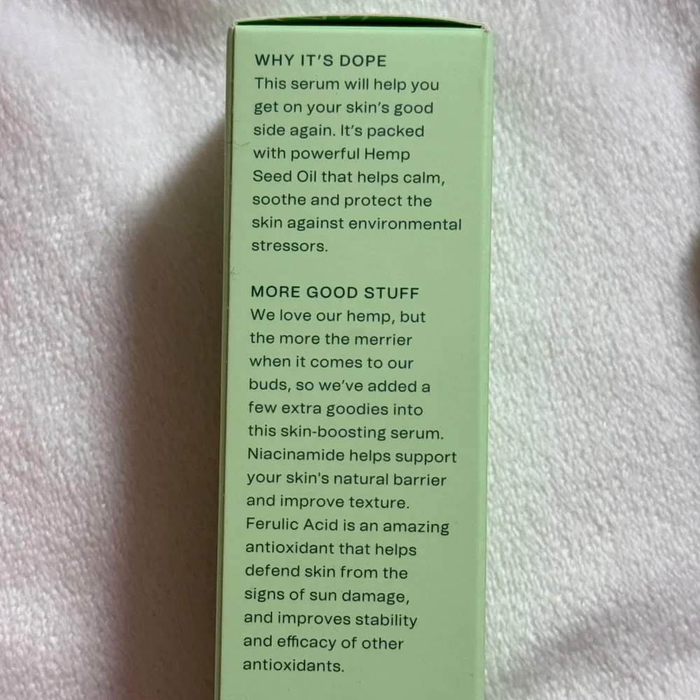 Hey Bud Skincare Smooth it Over 10% Niacinamide + Hemp Serum - Picture 5 of 5